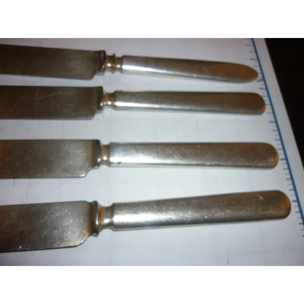 Vintage Rogers Hamilton silver plate‎ Dinner knives set of 4